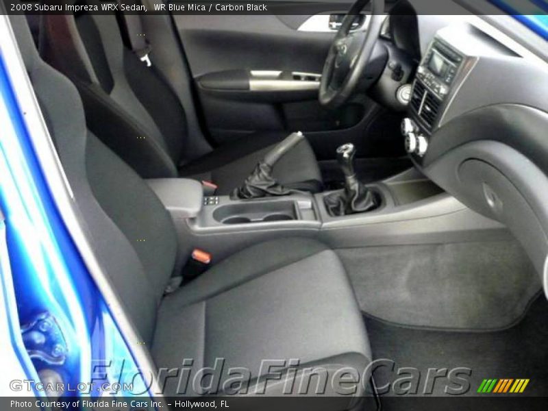 WR Blue Mica / Carbon Black 2008 Subaru Impreza WRX Sedan