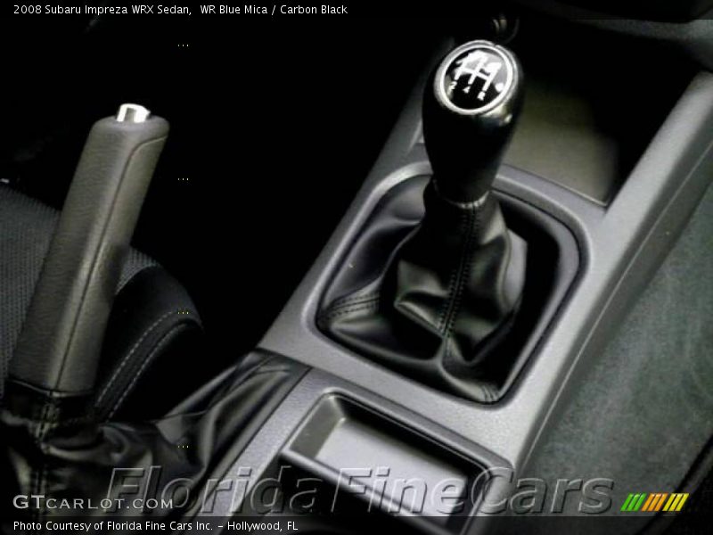 WR Blue Mica / Carbon Black 2008 Subaru Impreza WRX Sedan