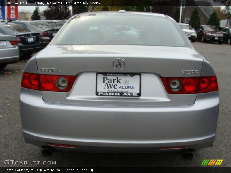 Alabaster Silver Metallic / Ebony 2008 Acura TSX Sedan