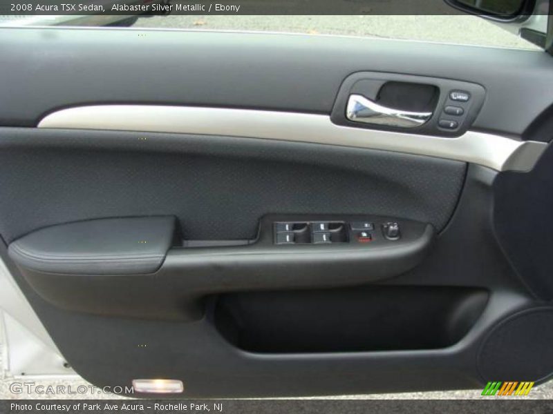 Alabaster Silver Metallic / Ebony 2008 Acura TSX Sedan