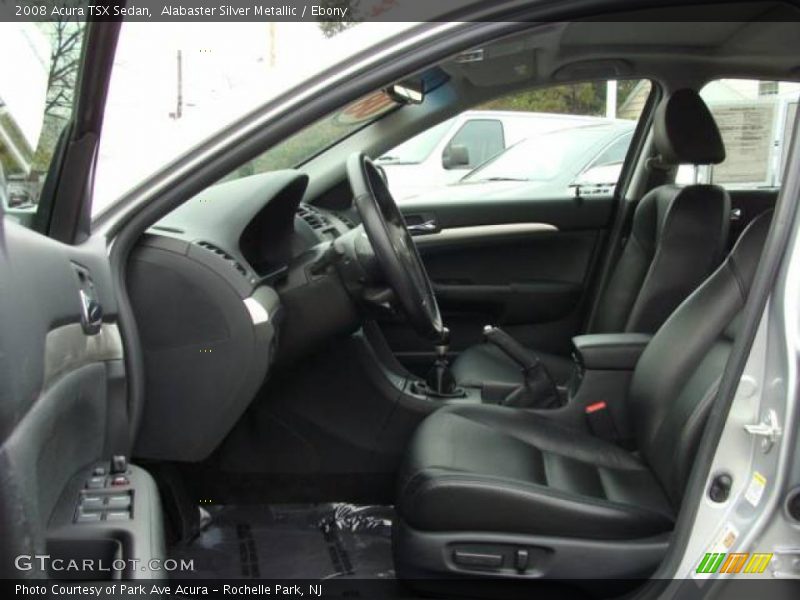 Alabaster Silver Metallic / Ebony 2008 Acura TSX Sedan