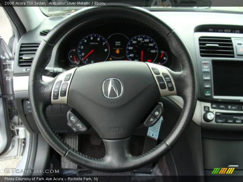 Alabaster Silver Metallic / Ebony 2008 Acura TSX Sedan