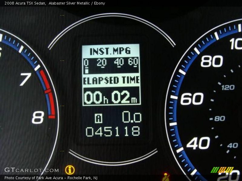 Alabaster Silver Metallic / Ebony 2008 Acura TSX Sedan