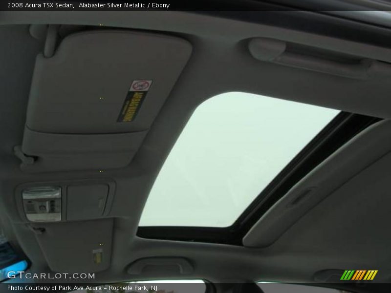 Alabaster Silver Metallic / Ebony 2008 Acura TSX Sedan