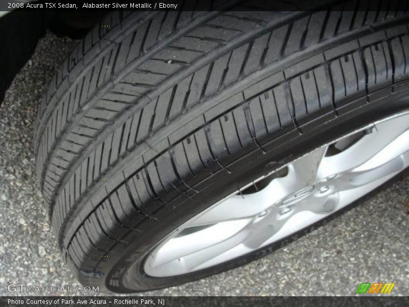 Alabaster Silver Metallic / Ebony 2008 Acura TSX Sedan