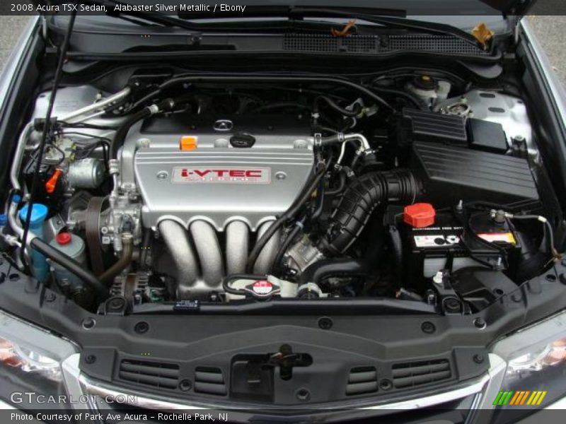 Alabaster Silver Metallic / Ebony 2008 Acura TSX Sedan