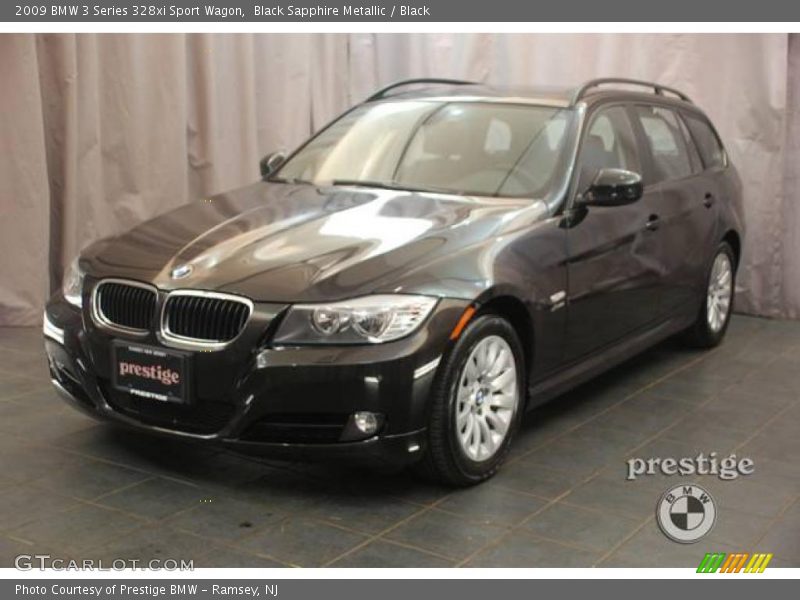 Black Sapphire Metallic / Black 2009 BMW 3 Series 328xi Sport Wagon