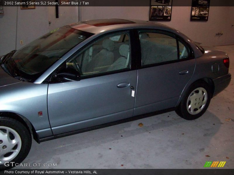 Silver Blue / Tan 2002 Saturn S Series SL2 Sedan