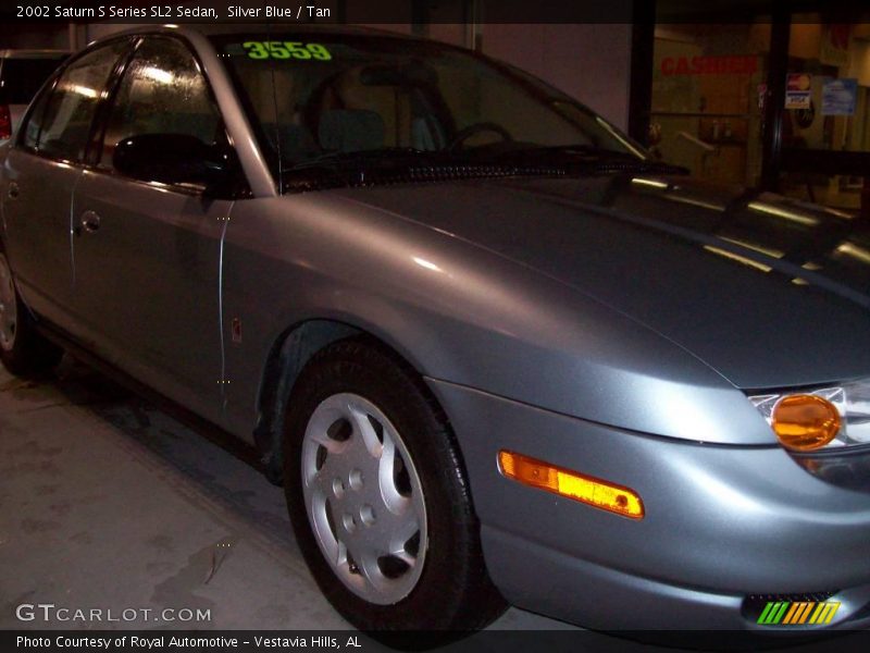 Silver Blue / Tan 2002 Saturn S Series SL2 Sedan