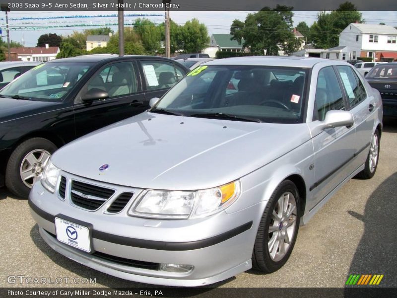 Silver Metallic / Charcoal Gray 2003 Saab 9-5 Aero Sedan