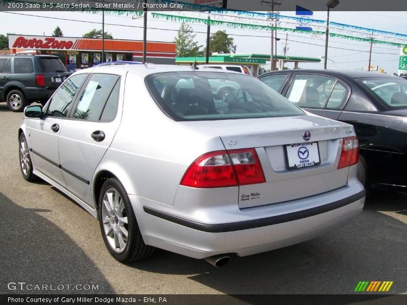 Silver Metallic / Charcoal Gray 2003 Saab 9-5 Aero Sedan