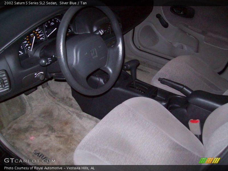 Silver Blue / Tan 2002 Saturn S Series SL2 Sedan