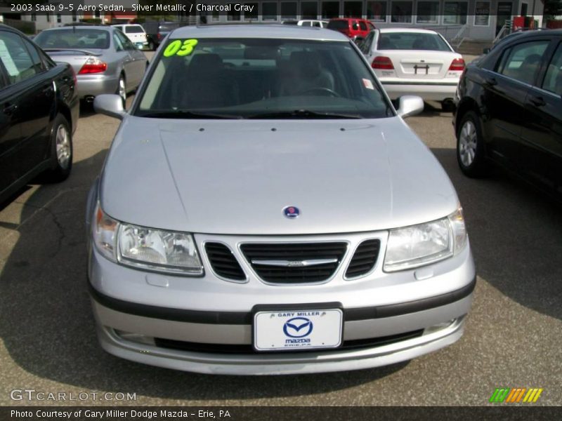Silver Metallic / Charcoal Gray 2003 Saab 9-5 Aero Sedan