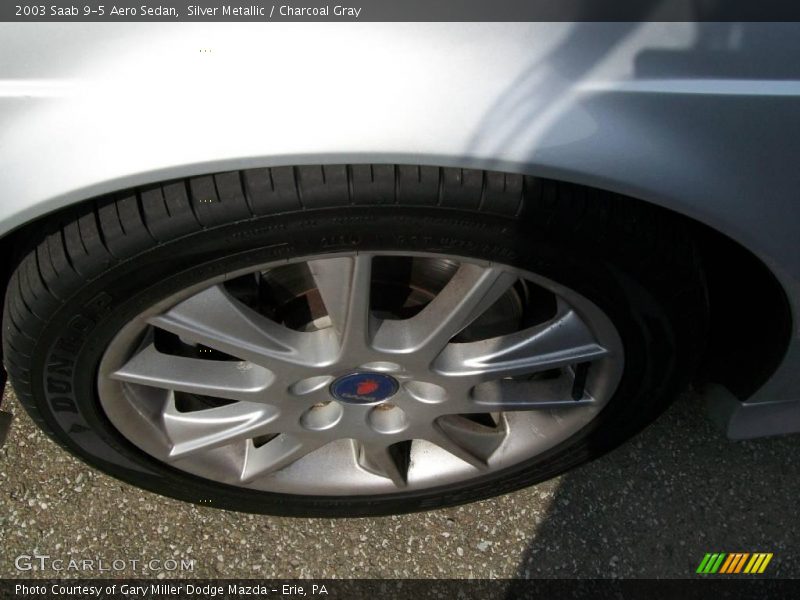 Silver Metallic / Charcoal Gray 2003 Saab 9-5 Aero Sedan