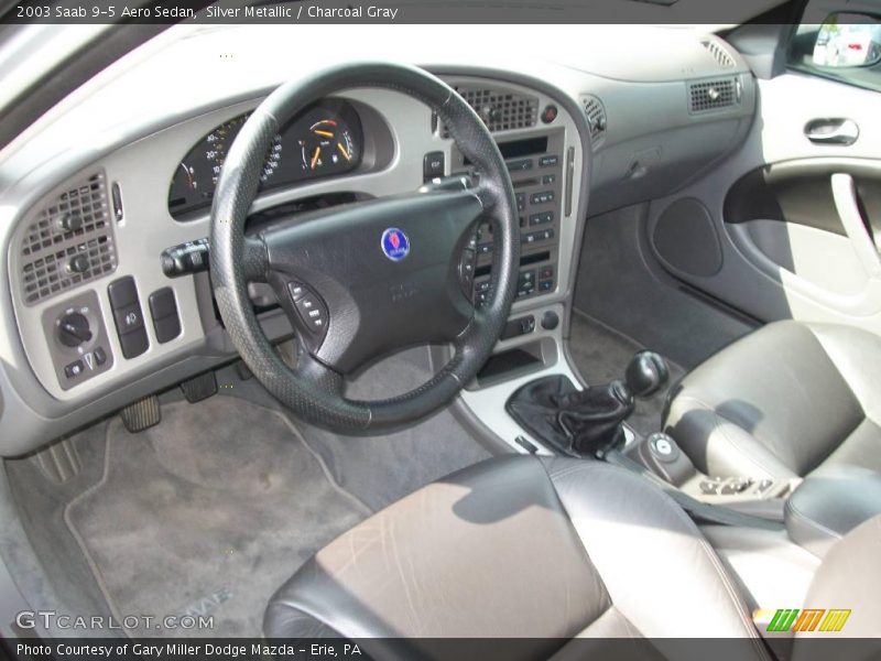 Silver Metallic / Charcoal Gray 2003 Saab 9-5 Aero Sedan