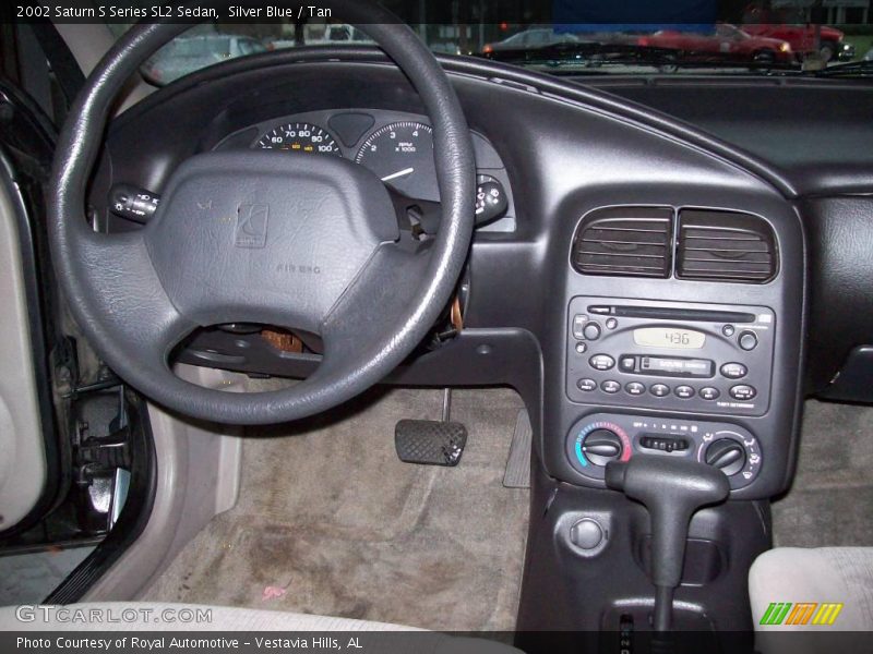 Silver Blue / Tan 2002 Saturn S Series SL2 Sedan