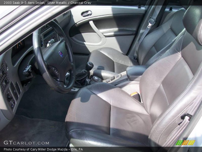 Silver Metallic / Charcoal Gray 2003 Saab 9-5 Aero Sedan
