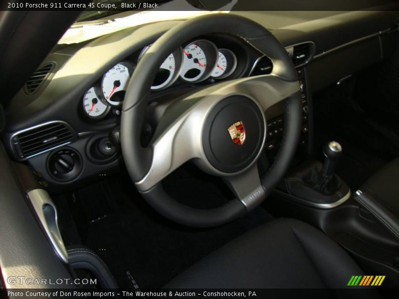 Black / Black 2010 Porsche 911 Carrera 4S Coupe