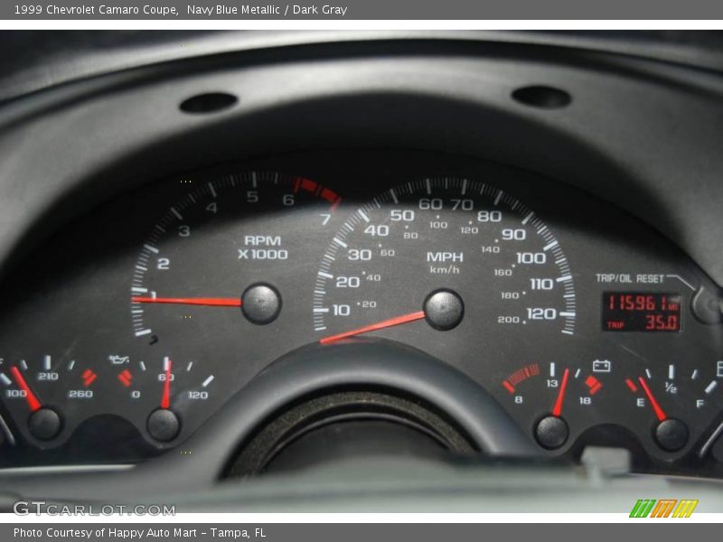 Navy Blue Metallic / Dark Gray 1999 Chevrolet Camaro Coupe
