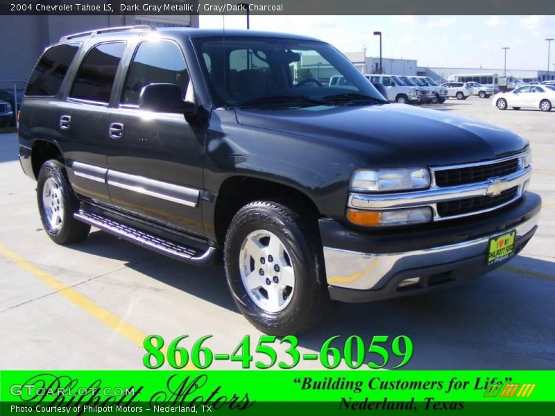 Dark Gray Metallic / Gray/Dark Charcoal 2004 Chevrolet Tahoe LS