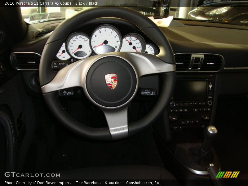Black / Black 2010 Porsche 911 Carrera 4S Coupe