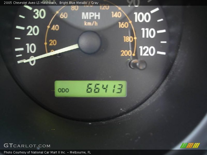 Bright Blue Metallic / Gray 2005 Chevrolet Aveo LS Hatchback