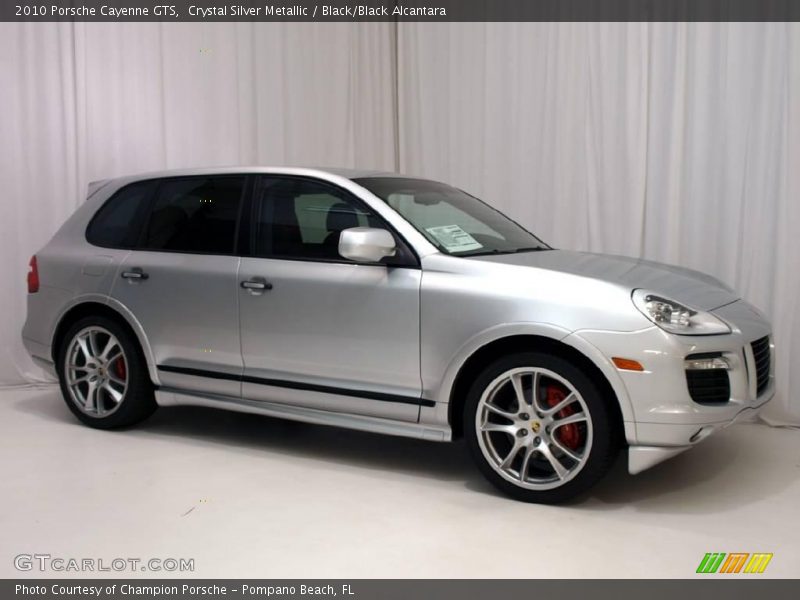 Crystal Silver Metallic / Black/Black Alcantara 2010 Porsche Cayenne GTS