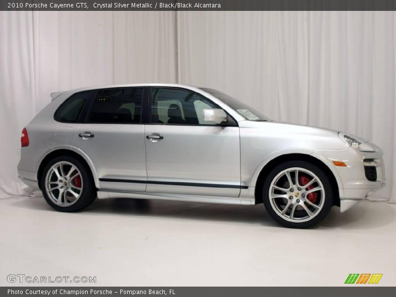 Crystal Silver Metallic / Black/Black Alcantara 2010 Porsche Cayenne GTS