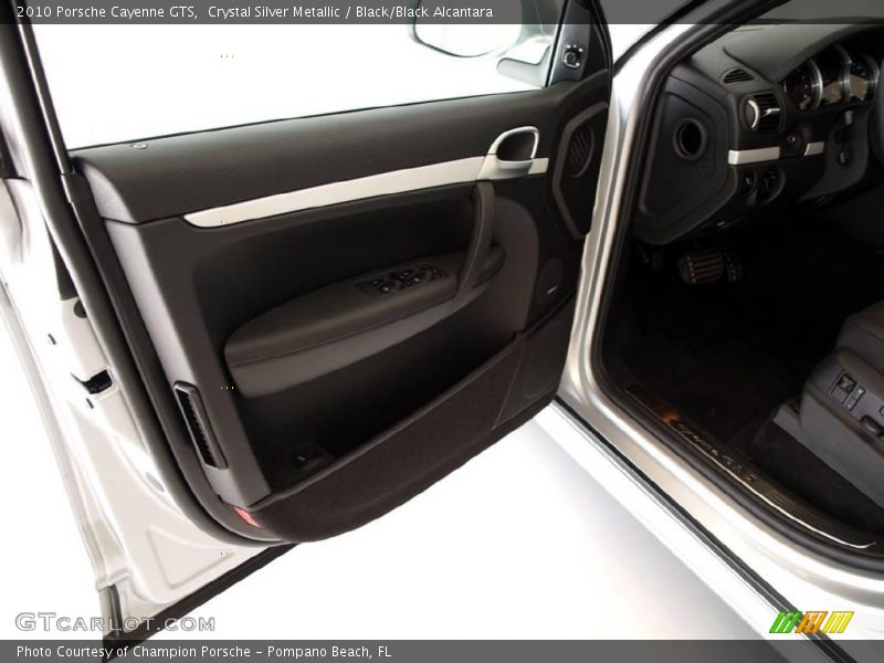 Crystal Silver Metallic / Black/Black Alcantara 2010 Porsche Cayenne GTS