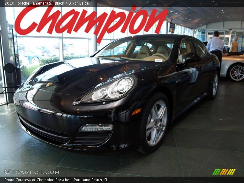 Black / Luxor Beige 2010 Porsche Panamera S