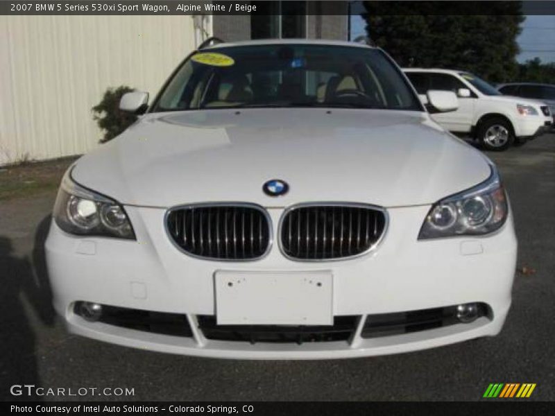 Alpine White / Beige 2007 BMW 5 Series 530xi Sport Wagon