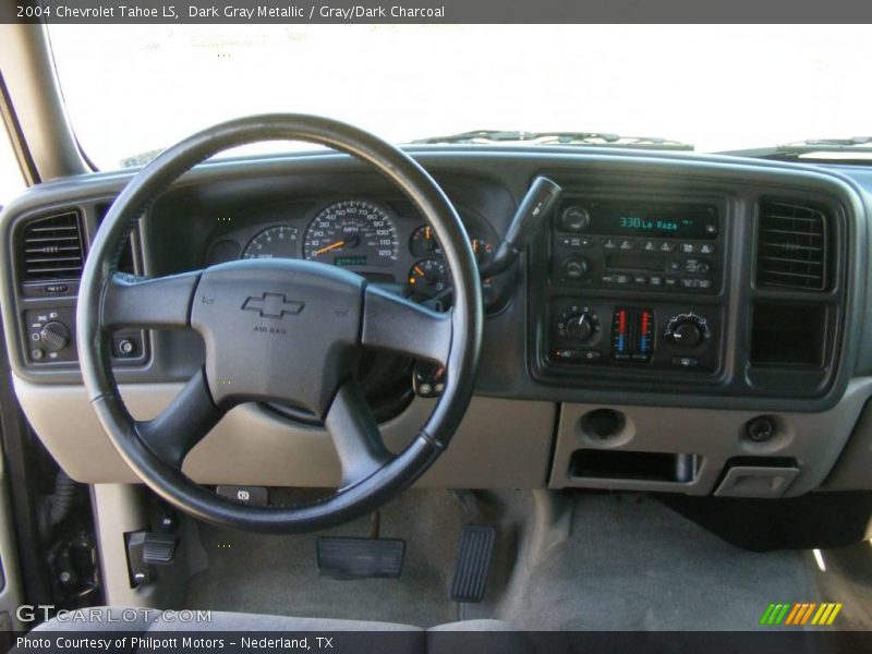 Dark Gray Metallic / Gray/Dark Charcoal 2004 Chevrolet Tahoe LS