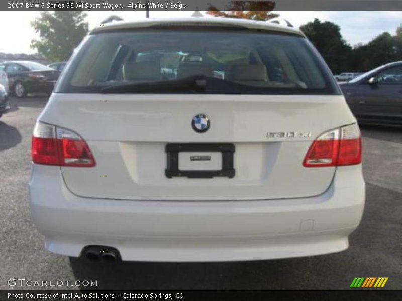 Alpine White / Beige 2007 BMW 5 Series 530xi Sport Wagon