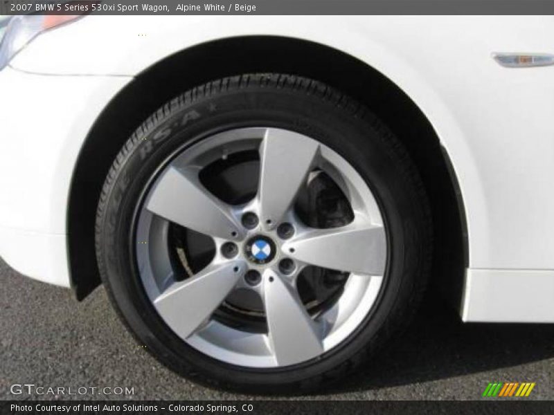 Alpine White / Beige 2007 BMW 5 Series 530xi Sport Wagon