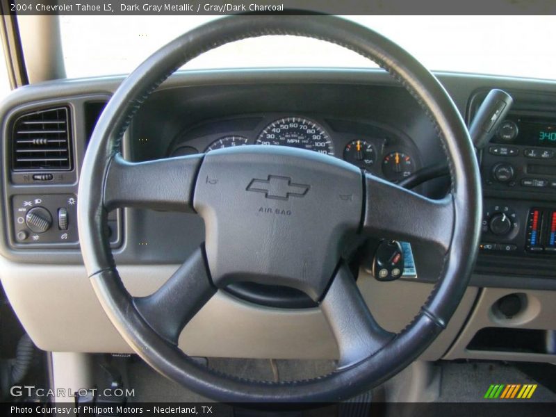 Dark Gray Metallic / Gray/Dark Charcoal 2004 Chevrolet Tahoe LS