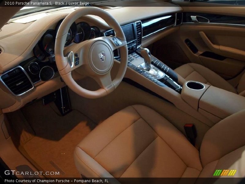 Black / Luxor Beige 2010 Porsche Panamera S