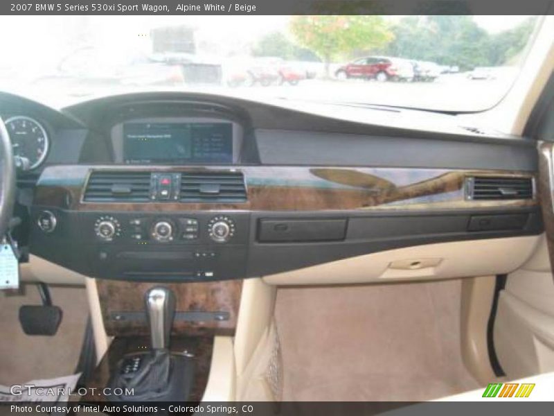 Alpine White / Beige 2007 BMW 5 Series 530xi Sport Wagon