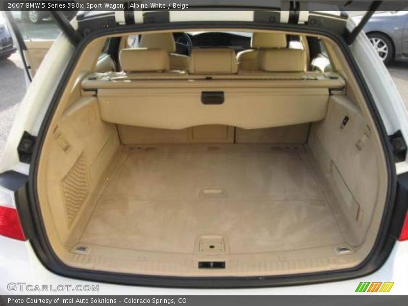 Alpine White / Beige 2007 BMW 5 Series 530xi Sport Wagon