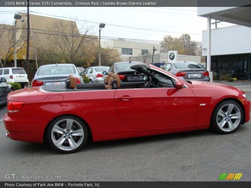 Crimson Red / Saddle Brown Dakota Leather 2009 BMW 3 Series 335i Convertible