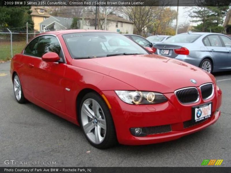 Crimson Red / Saddle Brown Dakota Leather 2009 BMW 3 Series 335i Convertible