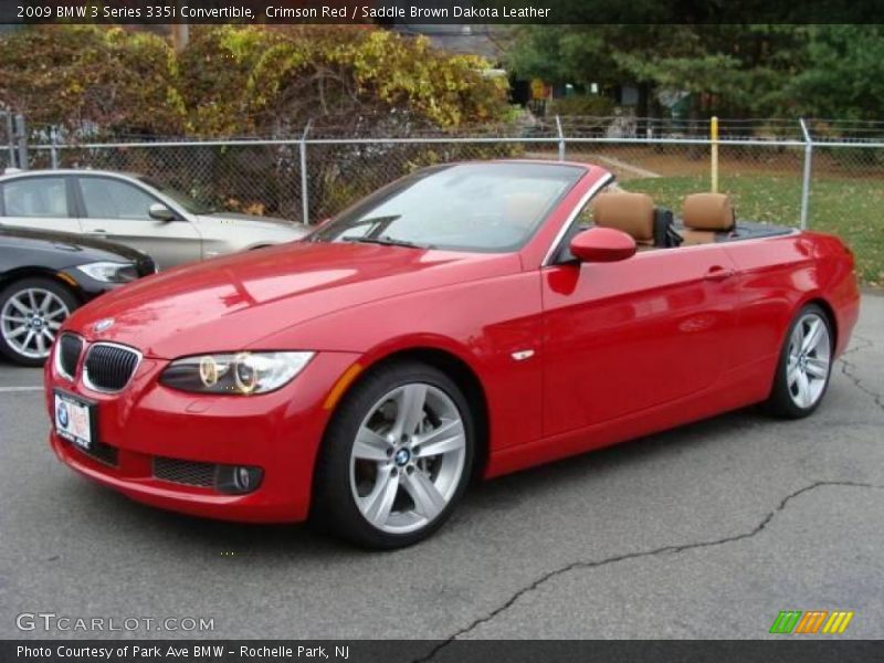 Crimson Red / Saddle Brown Dakota Leather 2009 BMW 3 Series 335i Convertible