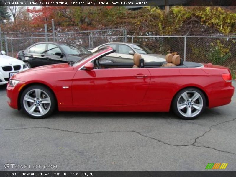 Crimson Red / Saddle Brown Dakota Leather 2009 BMW 3 Series 335i Convertible