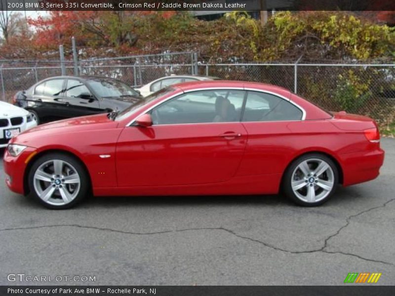 Crimson Red / Saddle Brown Dakota Leather 2009 BMW 3 Series 335i Convertible