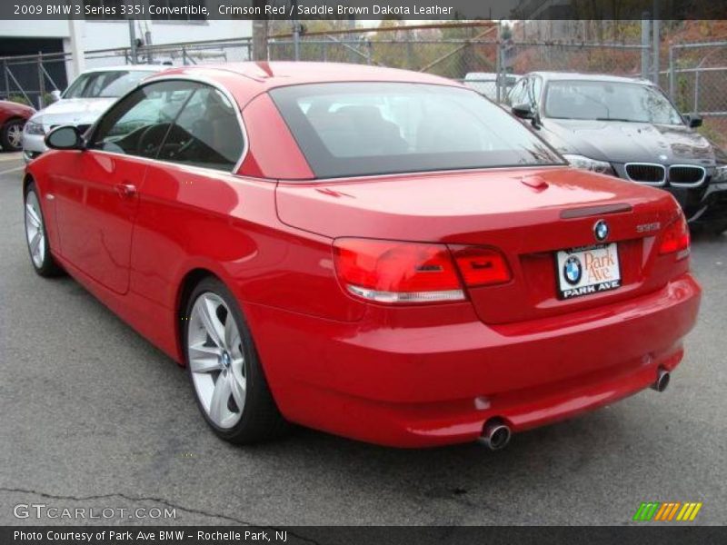Crimson Red / Saddle Brown Dakota Leather 2009 BMW 3 Series 335i Convertible