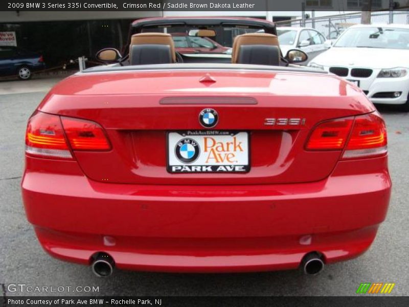 Crimson Red / Saddle Brown Dakota Leather 2009 BMW 3 Series 335i Convertible