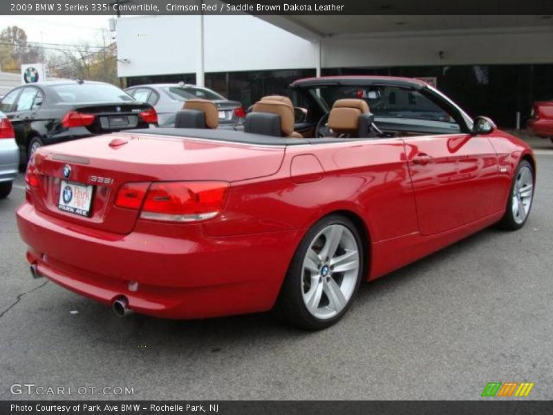 Crimson Red / Saddle Brown Dakota Leather 2009 BMW 3 Series 335i Convertible