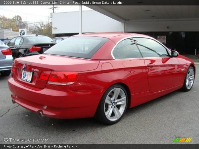 Crimson Red / Saddle Brown Dakota Leather 2009 BMW 3 Series 335i Convertible