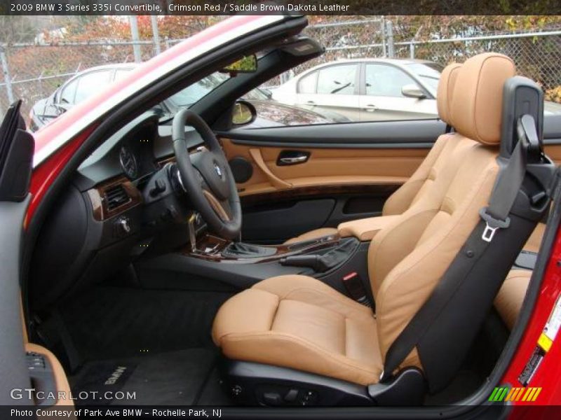 Crimson Red / Saddle Brown Dakota Leather 2009 BMW 3 Series 335i Convertible