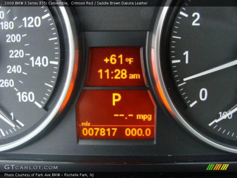 Crimson Red / Saddle Brown Dakota Leather 2009 BMW 3 Series 335i Convertible