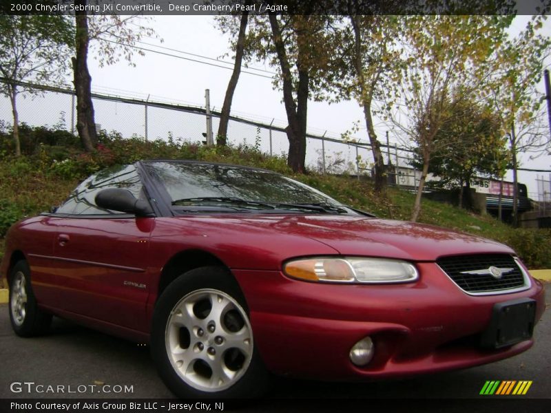 Deep Cranberry Pearl / Agate 2000 Chrysler Sebring JXi Convertible